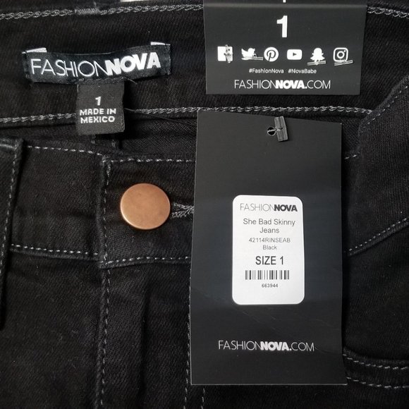 SHE BAD distressed skinny jeans - Picture 4 of 7